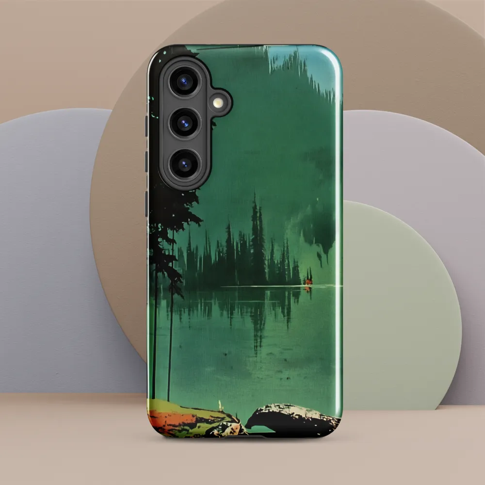 Serenity Reflected: A Tranquil Lake Scene