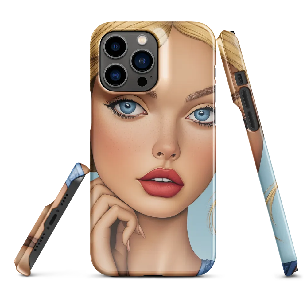 Serenity in Blue | Phone Case |  14 Pro Max | Snap Case | Glossy