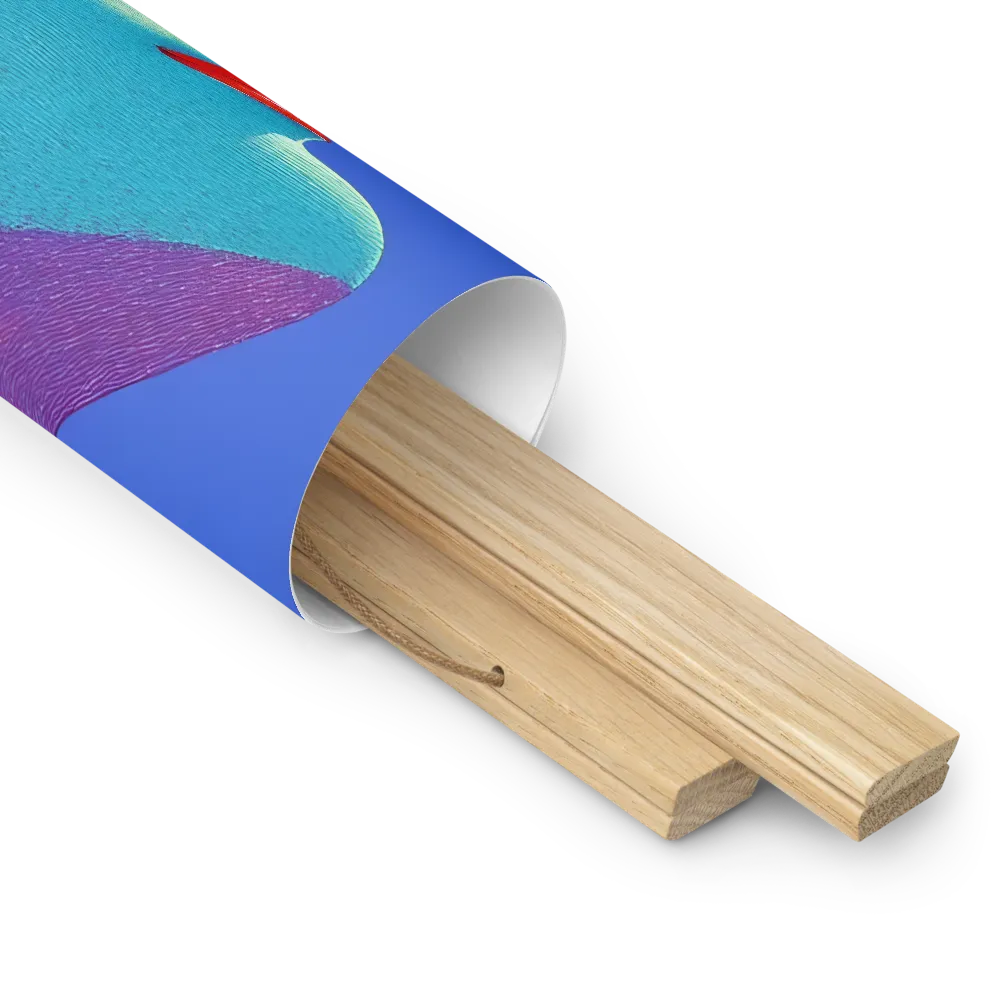 Ethereal Reverie | Poster With Oak Wood Hanger | 18″×18″