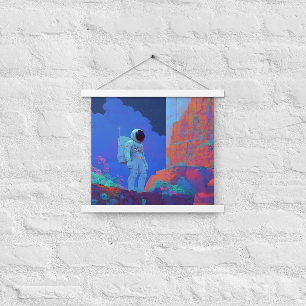 Interstellar Reflections | Poster With White Wood Hanger | 14″×14″