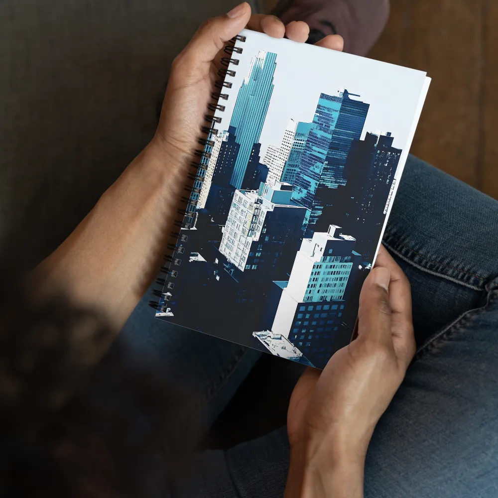 Urban Serenity: A Minimalist Cityscape | Spiral Notebook