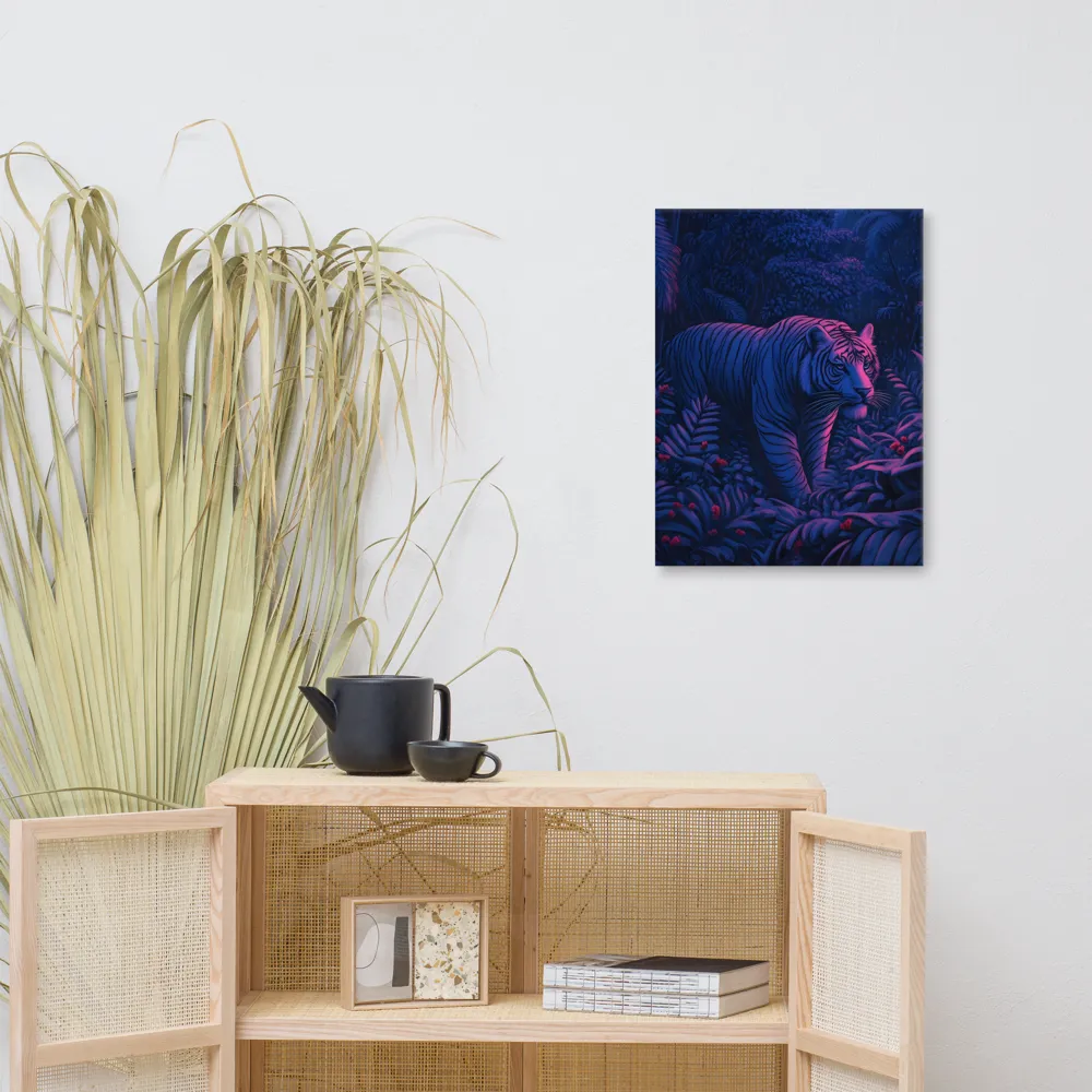 Mystic Prowler: The White Tiger in the Jungle | Canvas | 18″×24″