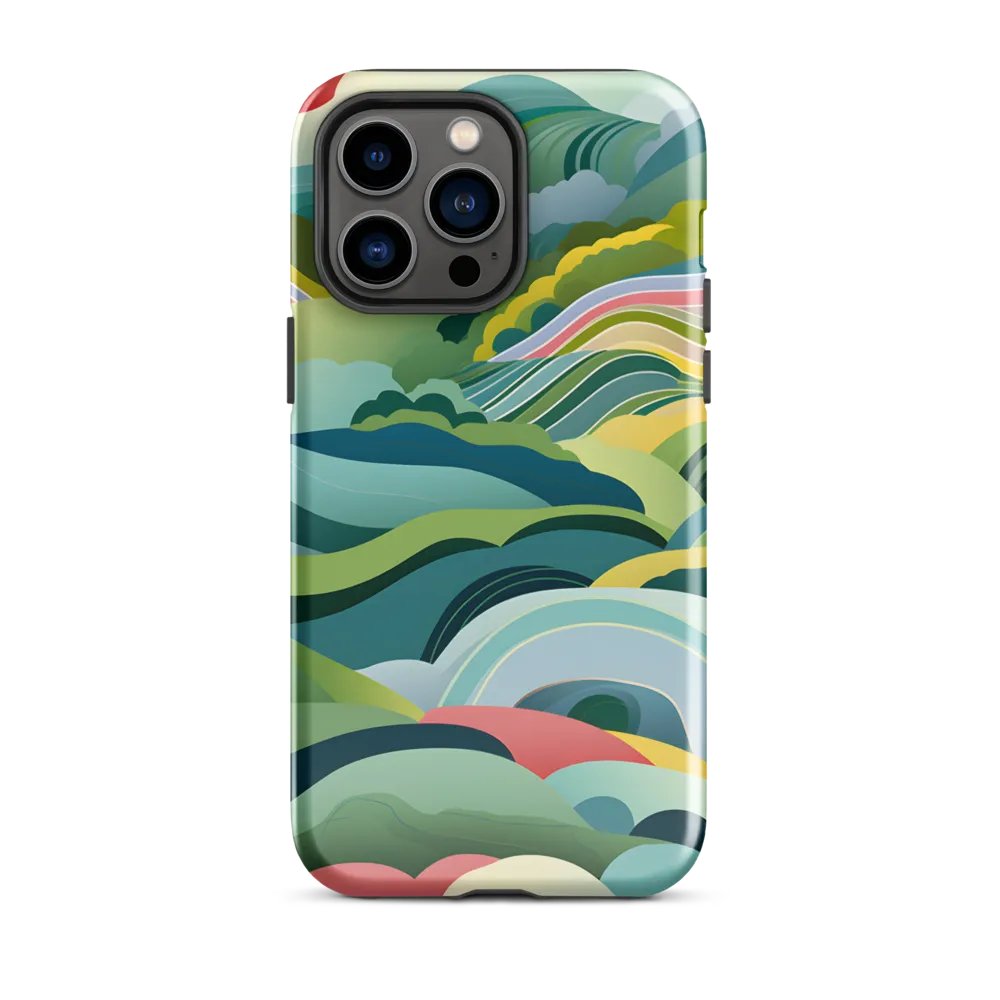 Waves of Serenity | Phone Case |  14 Pro Max | Tough Case | Glossy