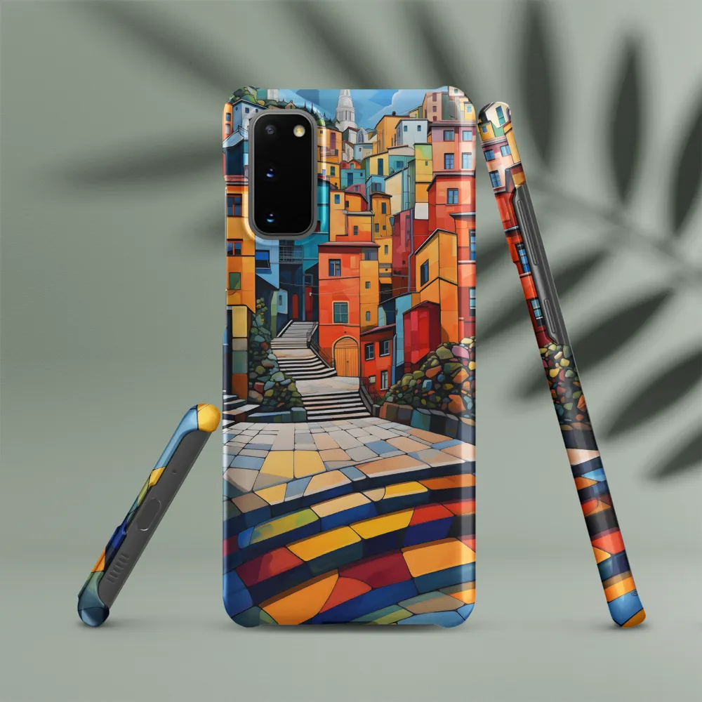 Vibrant Village: A Cubist Journey