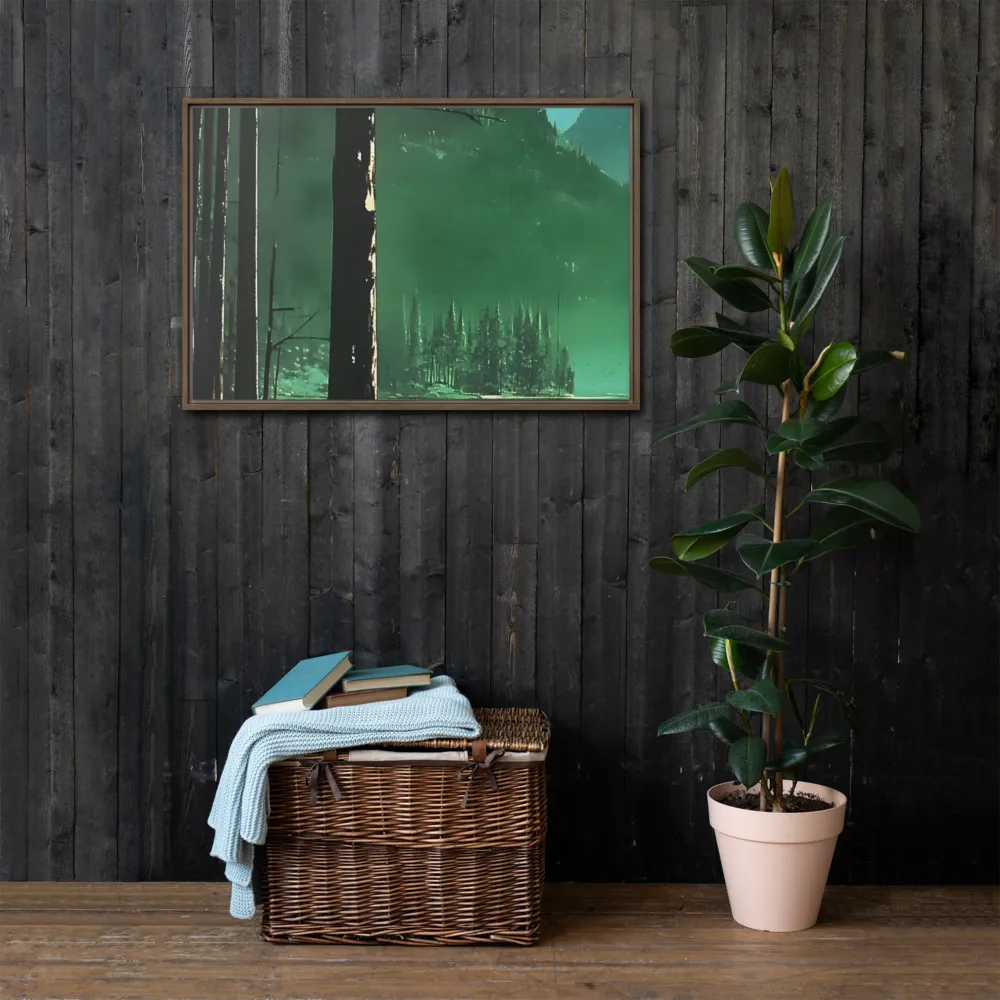 Reflections of Tranquility | Canvas with Brown Frame | 24″×36″