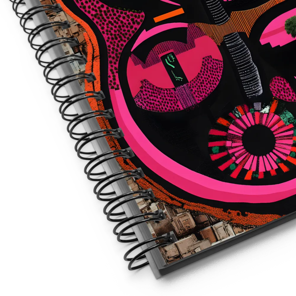 Urban Symphony in Pink | Spiral Notebook