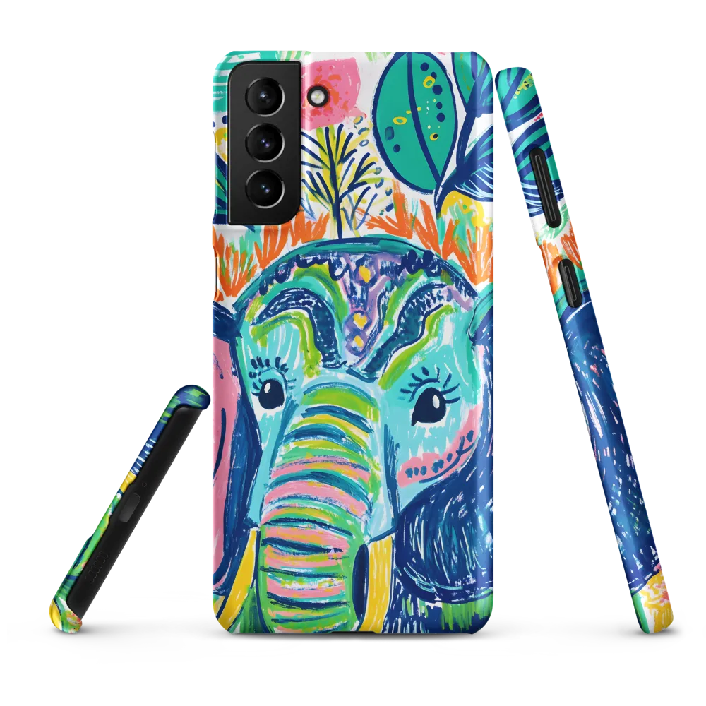Whimsical Elephant Portrait | Phone Case |  S21 Plus | Snap Case | Matte