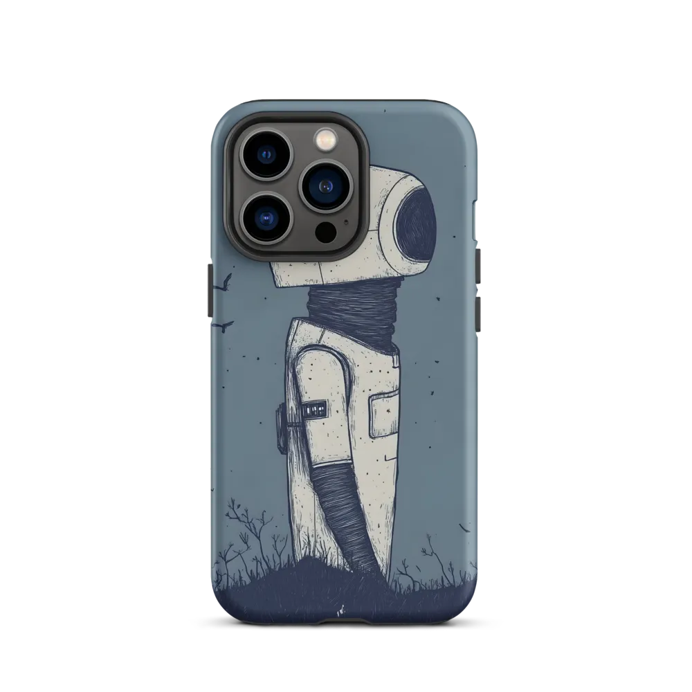 Contemplative Robot in a Barren Landscape