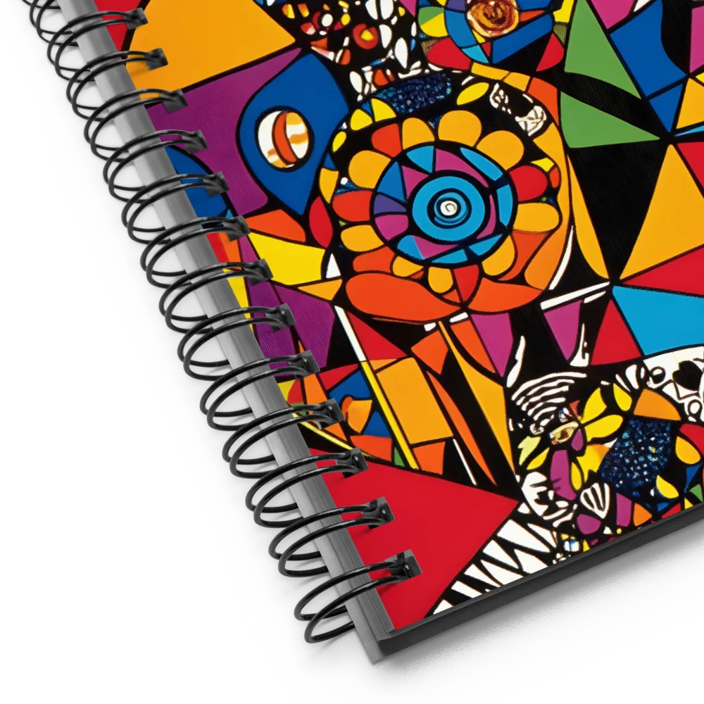 Geometric Dreams in Vivid Colors | Spiral Notebook