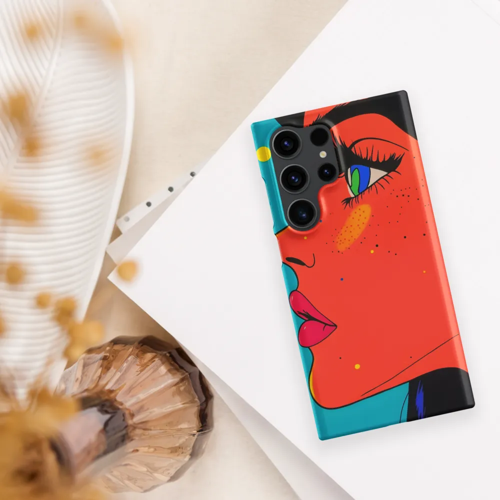 Vibrant Feminine Profile in Pop Art