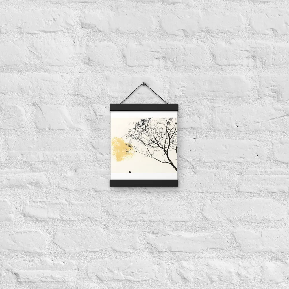 Whispers of Solitude | Poster With Black Wood Hanger | 8″×10″
