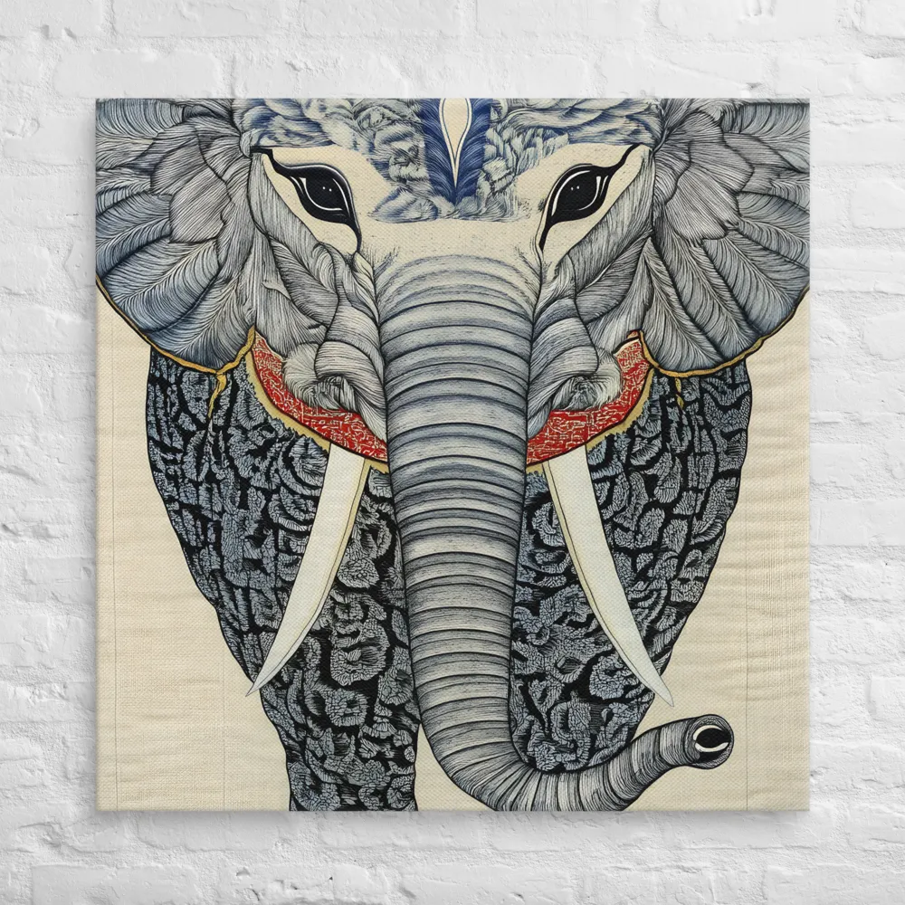 Majesty of the Elephant | Canvas | 37″×37″