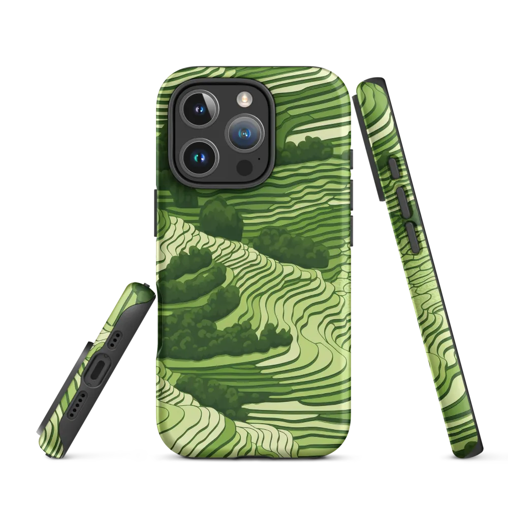 Waves of Green: An Abstract Landscape