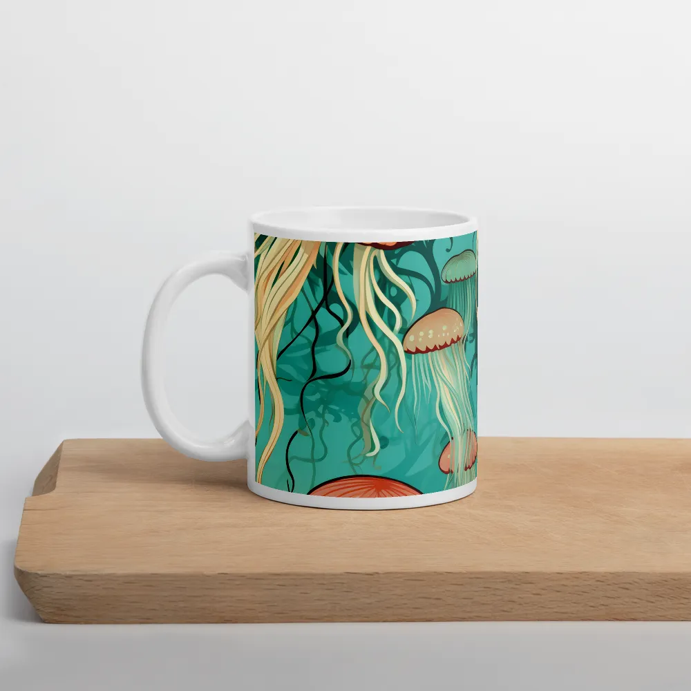 Ethereal Dance of Jellyfish | Mugs | Multiple Sizes & Colors