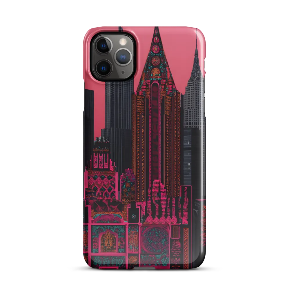 Urban Vibrance: A Digital Exploration of Skyscrapers | Phone Case |  11 Pro Max | Snap Case | Glossy