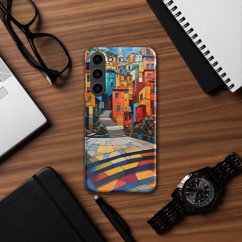 Vibrant Village: A Cubist Journey