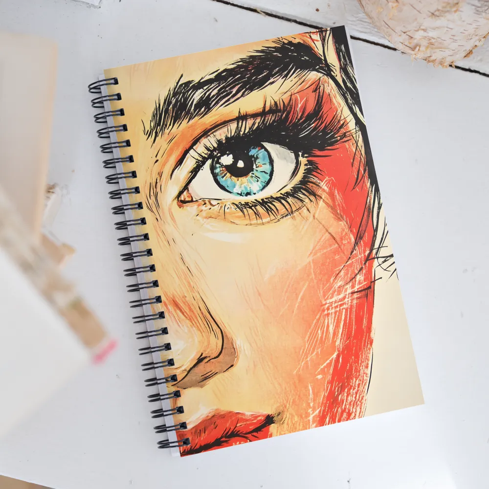 Gaze of Emotion | Spiral Notebook