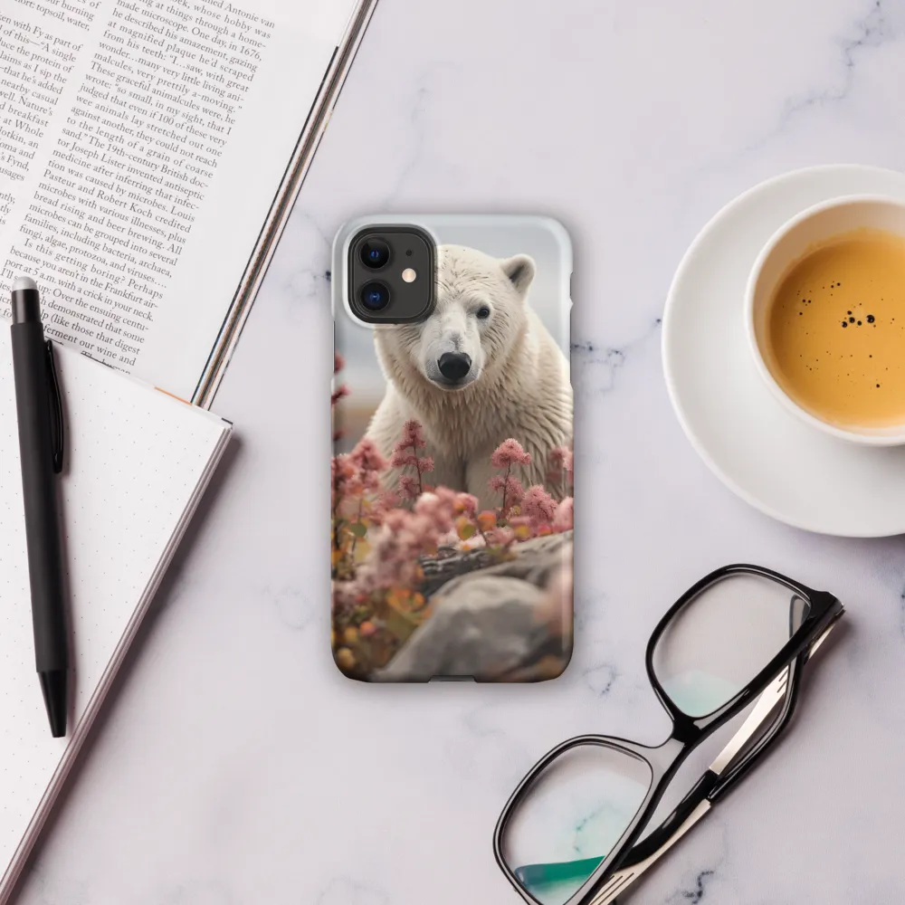Curiosity Among Blooms: The Polar Bear
