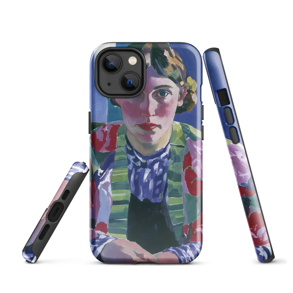 Vibrant Gaze: A Modernist Portrait