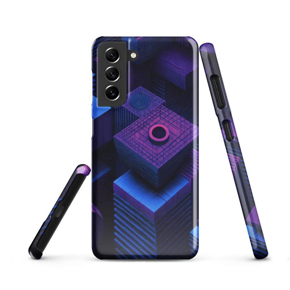 Geometric Dreams in Blue and Purple
