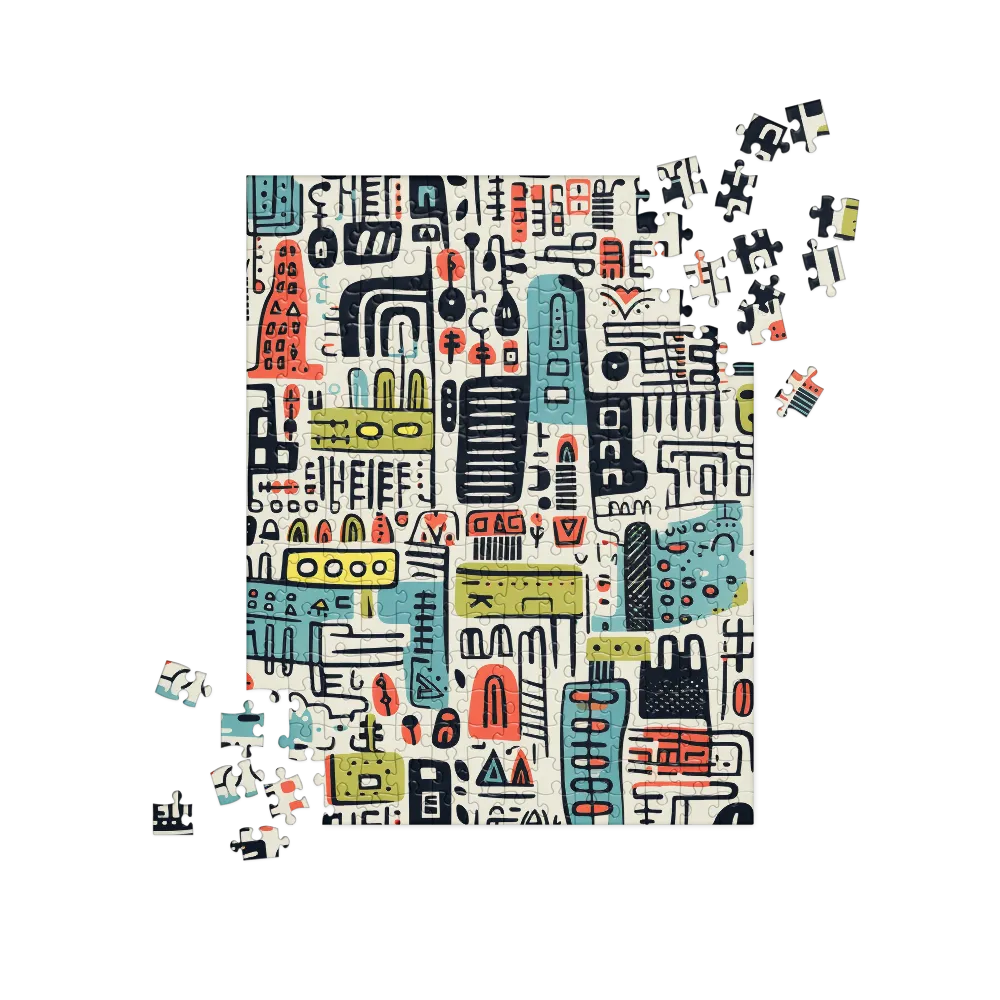 Urban Whimsy: A Playful Cityscape | Jigsaw Puzzle | 252 pieces