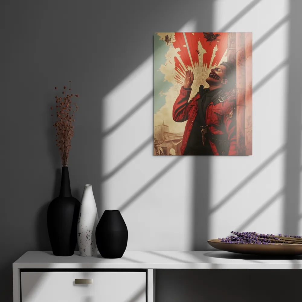 Defiant Echoes of Ruin | Metal Print | 16″×20″