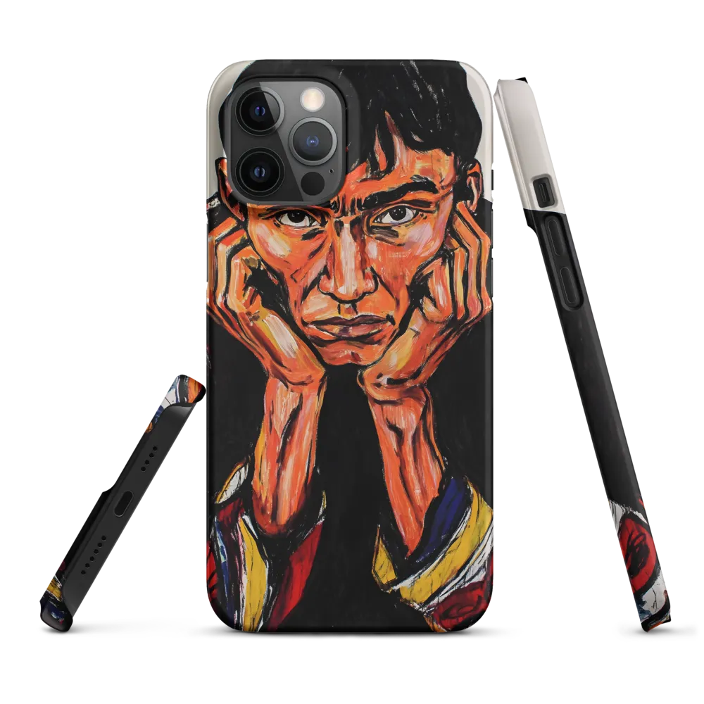 Contemplative Intensity: An Expressionist Portrait