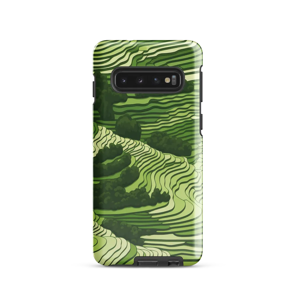 Waves of Green: An Abstract Landscape