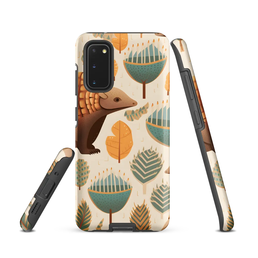 Pangolins in a Whimsical Habitat | Phone Case |  S20 | Tough Case | Matte