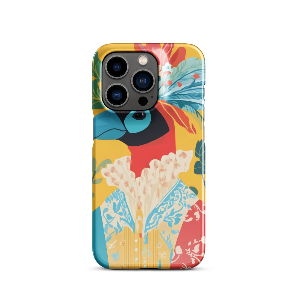 The Regal Parrot: A Celebration of Color | Phone Case |  14 Pro | Snap Case | Glossy