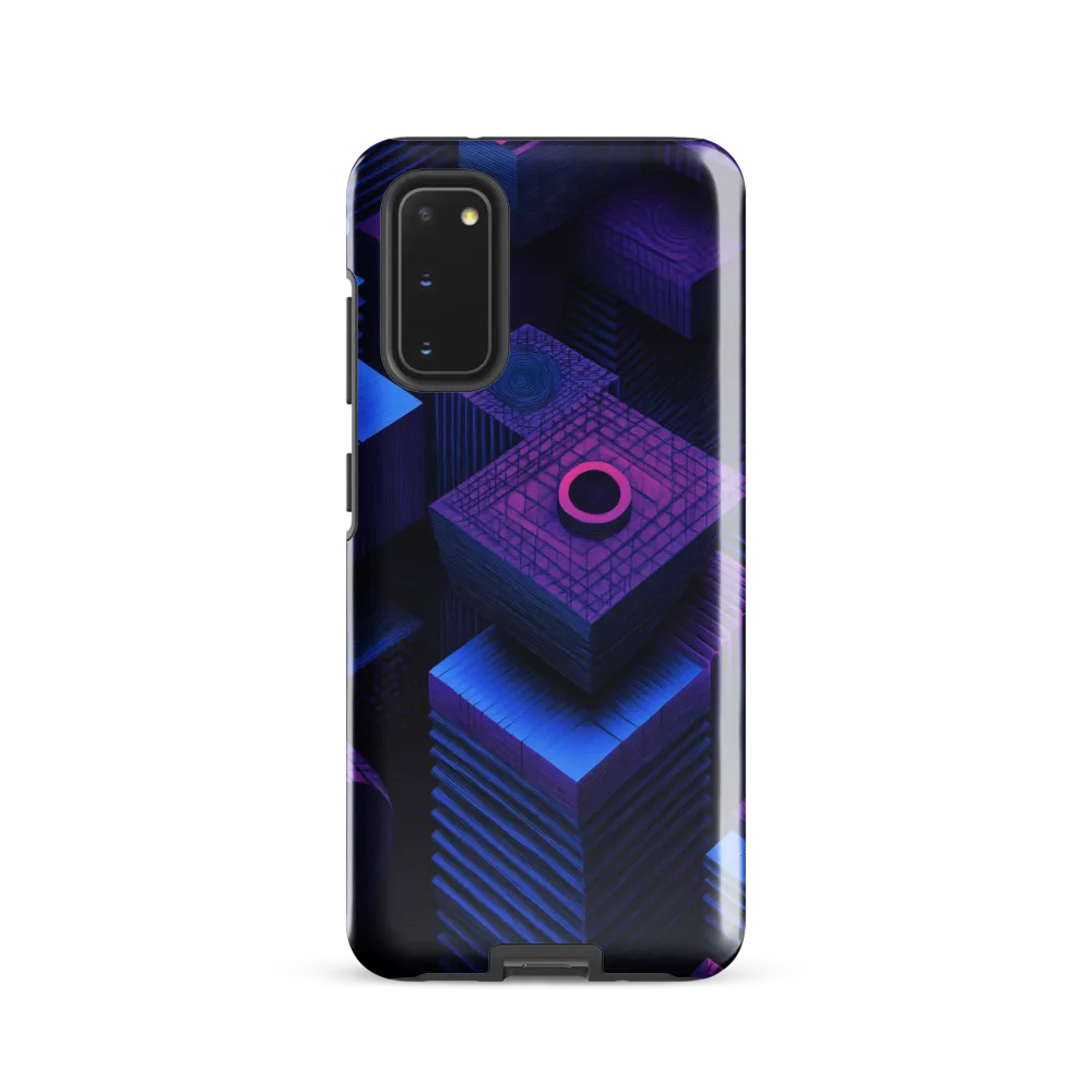 Geometric Dreams in Blue and Purple