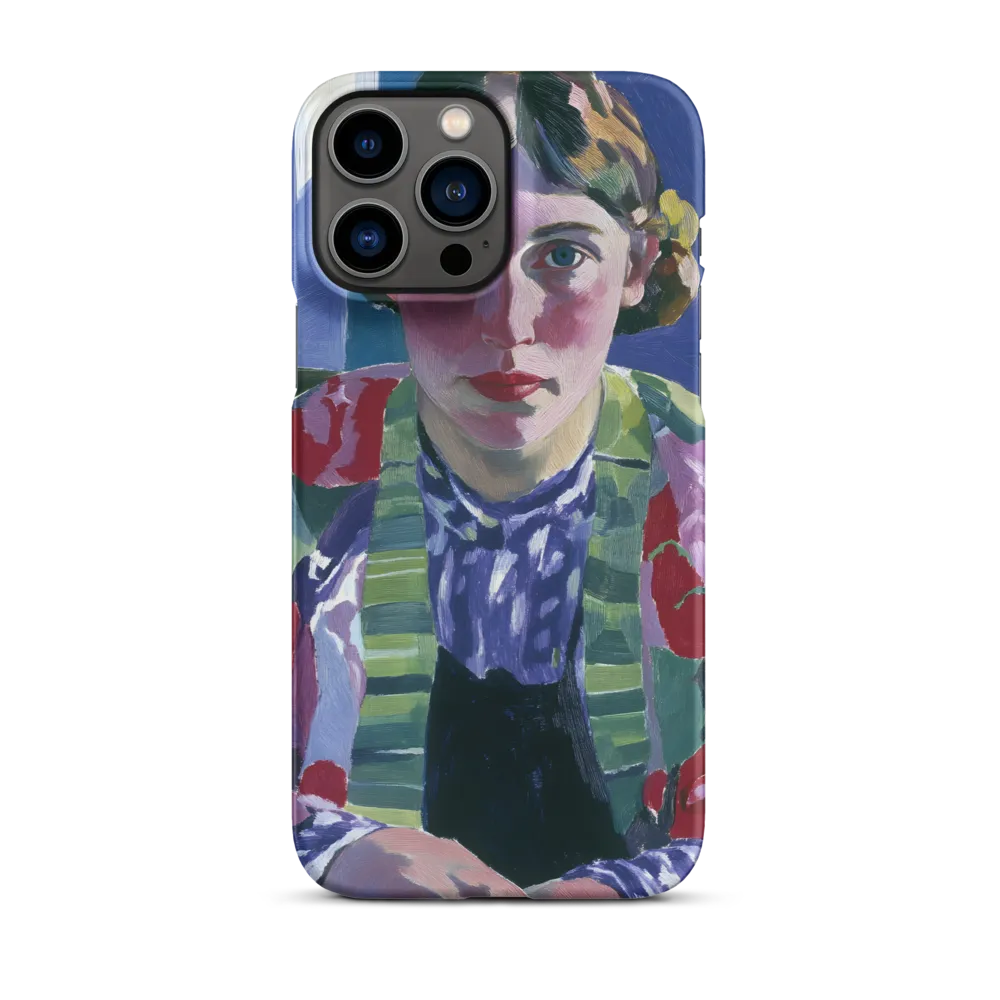 Vibrant Gaze: A Modernist Portrait