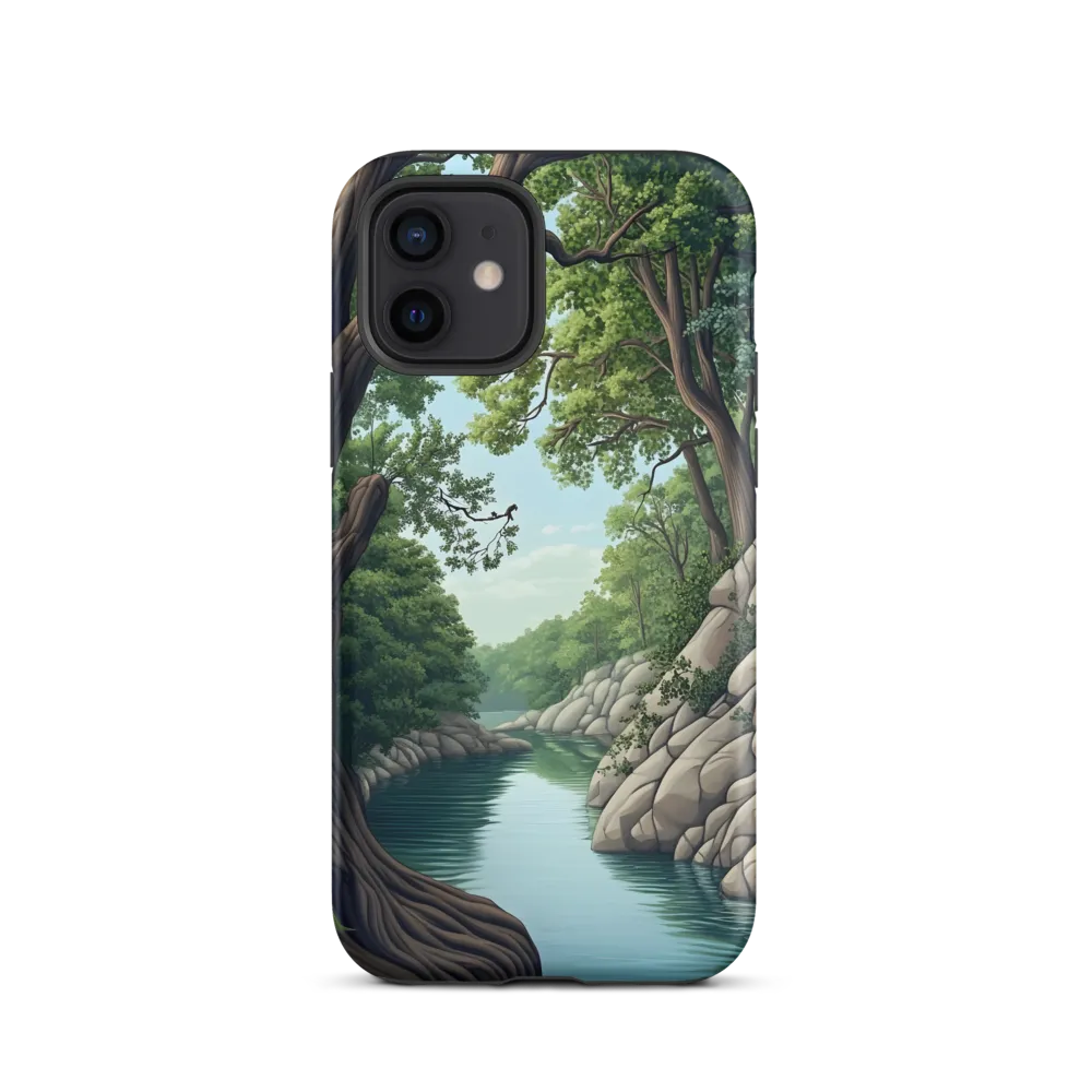 Tranquil Reflections: A Serene River Landscape