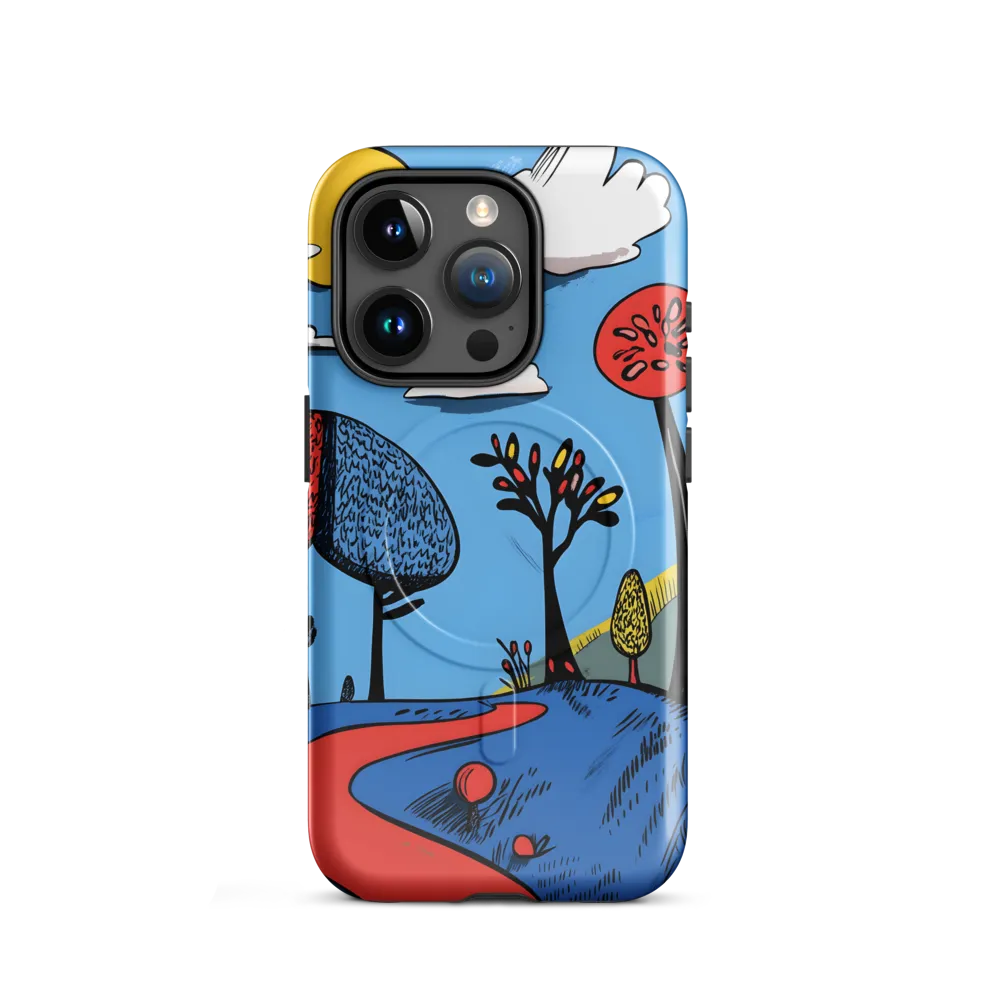 A Playful Journey Through Whimsical Woods | Phone Case |  15 Pro | MagSafe® Tough Case | Glossy