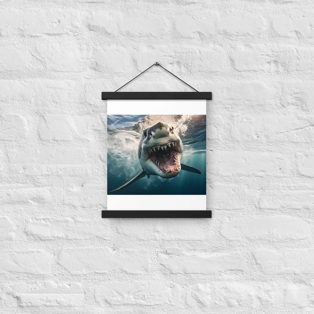 Fierce Majesty of the Ocean | Poster With Black Wood Hanger | 11″×14″