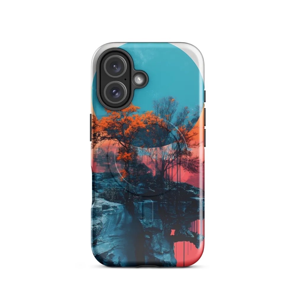 Ethereal Landscapes: A Dance of Color and Form | Phone Case |  16 | MagSafe® Tough Case | Glossy