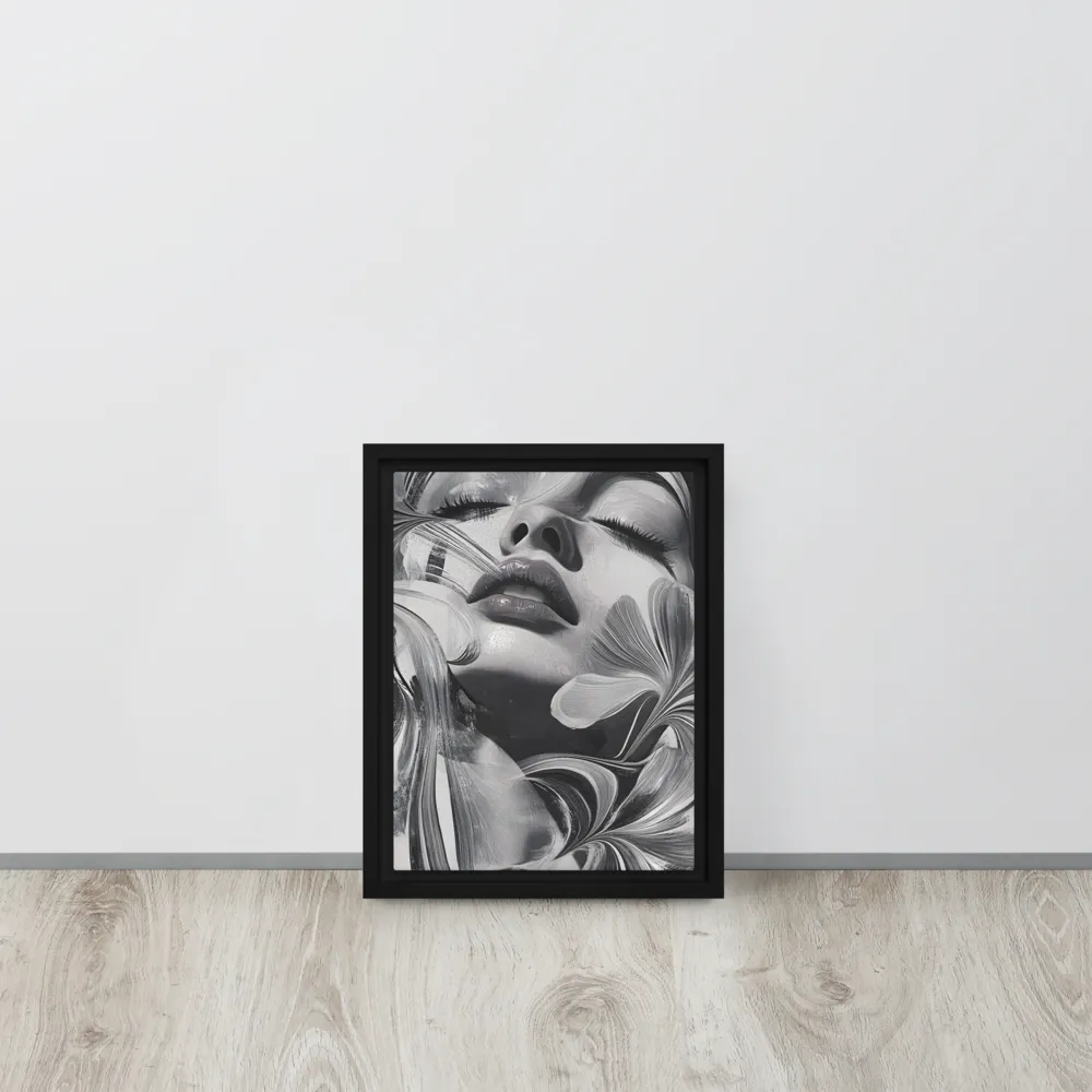 Harmony of Flows | Canvas with White Frame | 9″×12″