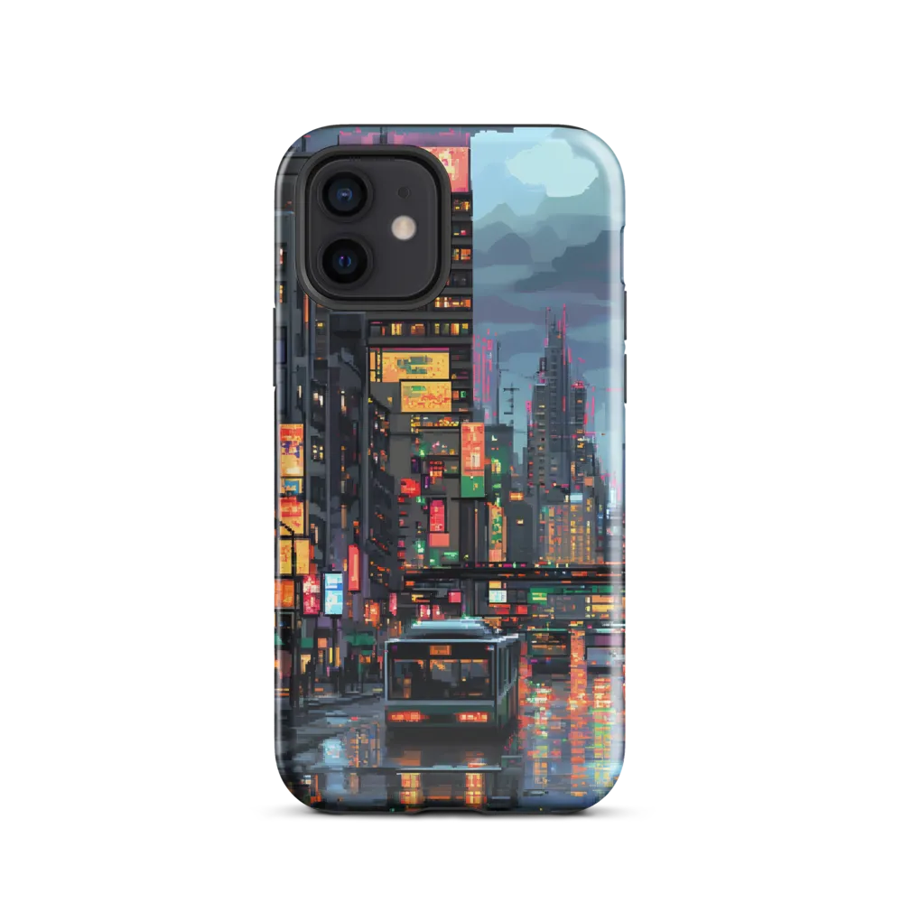 Neon Dreams: A Pixelated Urban Night