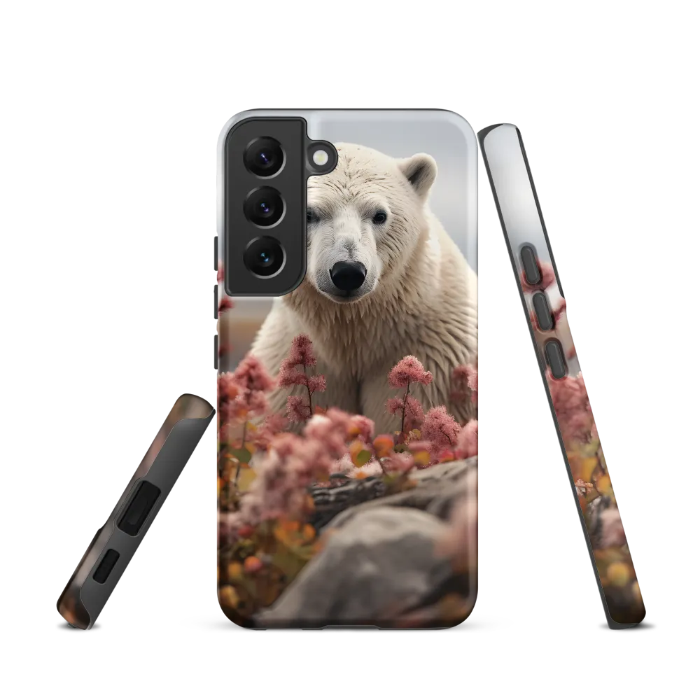 Curiosity Among Blooms: The Polar Bear