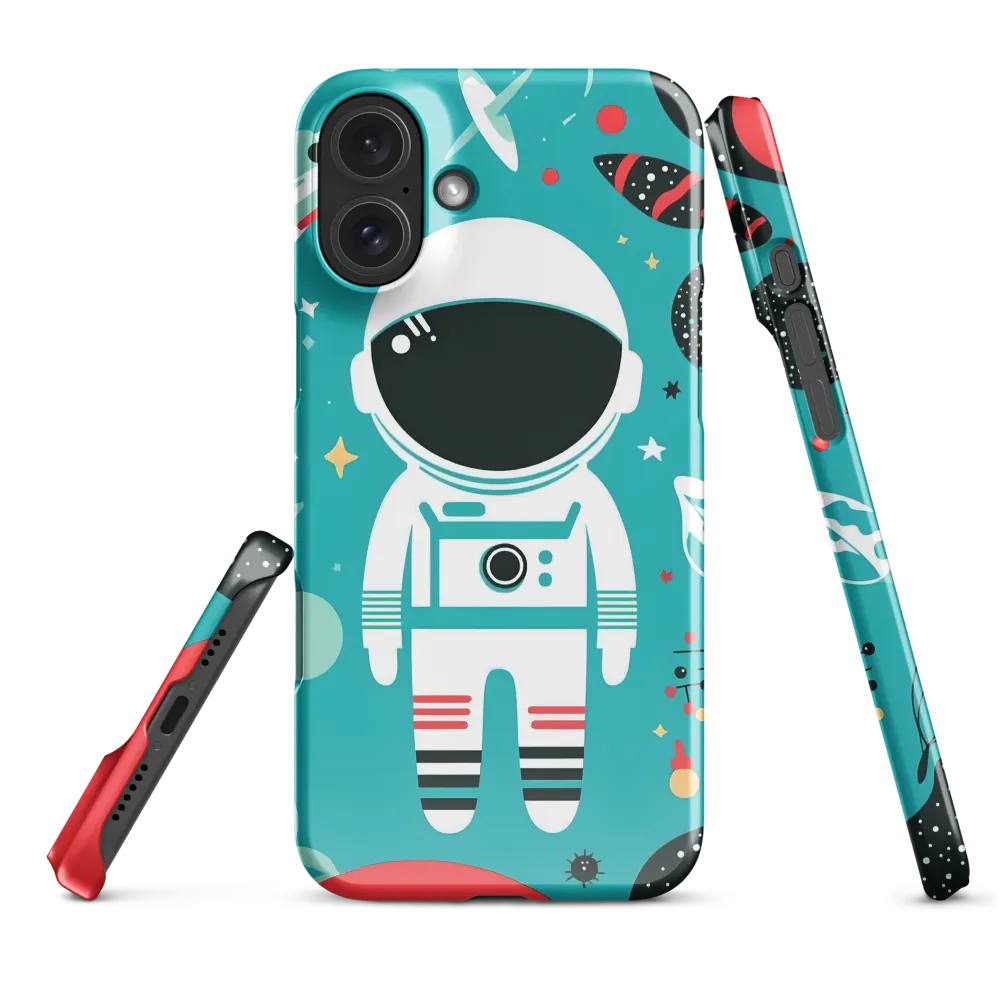 Whimsical Astronaut in Cosmic Wonderland