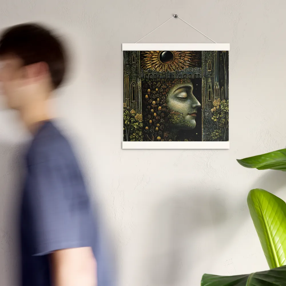 Nature’s Embrace: The Infinite Connection | Poster With White Wood Hanger | 12″×12″
