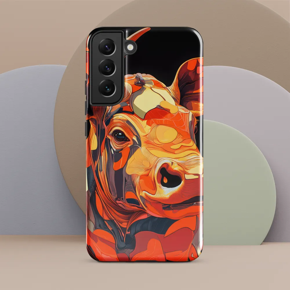 Modern Serenade: The Vibrant Cow