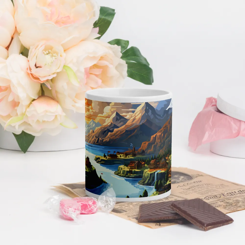 Tranquil Sunset Over Serene Landscape | Mugs | Multiple Sizes & Colors