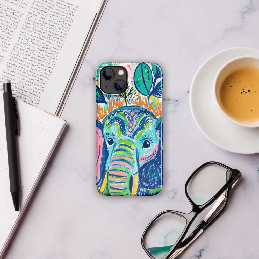 Whimsical Elephant Portrait | Phone Case |  13 | Snap Case | Glossy