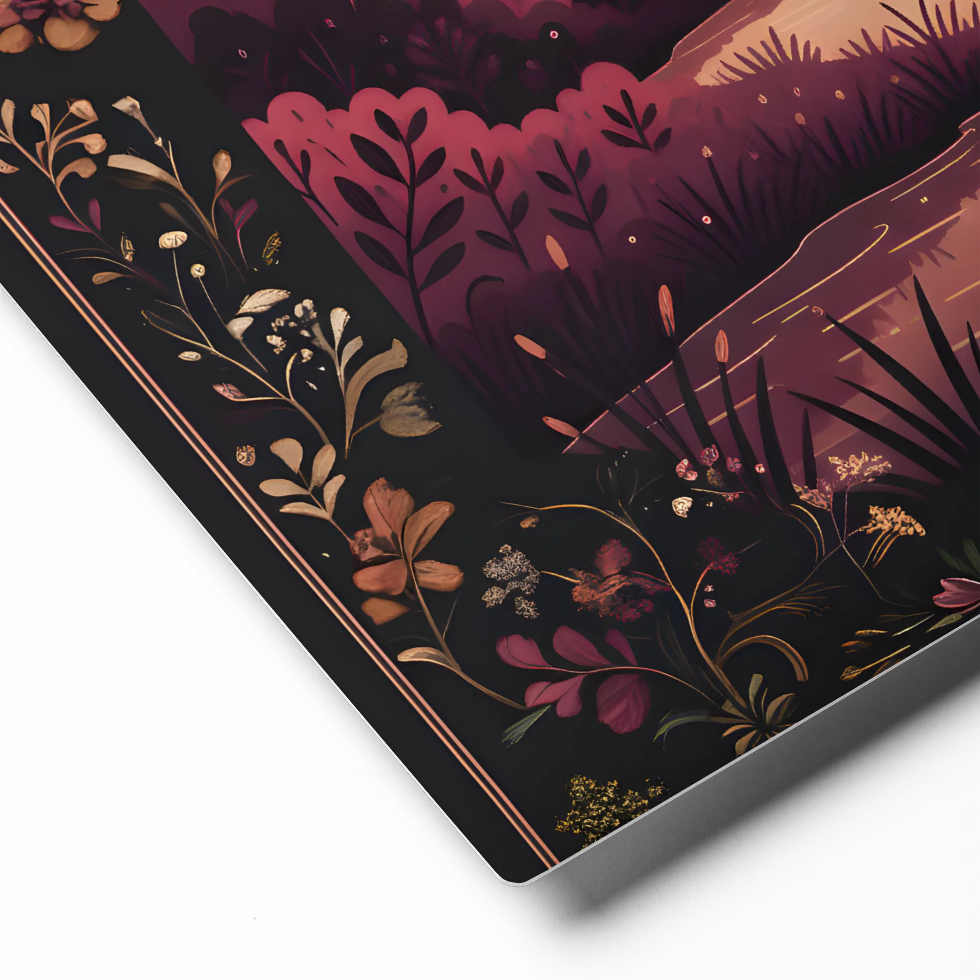 Moonlit Heron 
 Metal Print | 12″x 12″