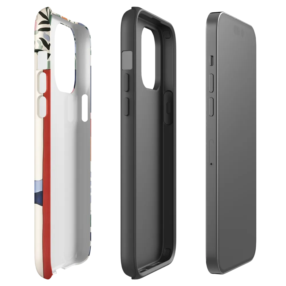 Vibrant Geometric Harmony | Phone Case |  14 Pro Max | Tough Case | Glossy