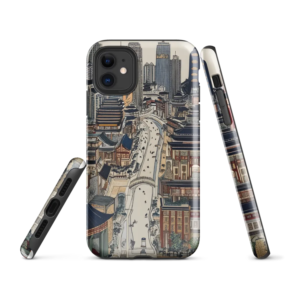 Urban Harmony: A Fusion of Tradition and Modernity | Phone Case |  11 | Tough Case | Glossy
