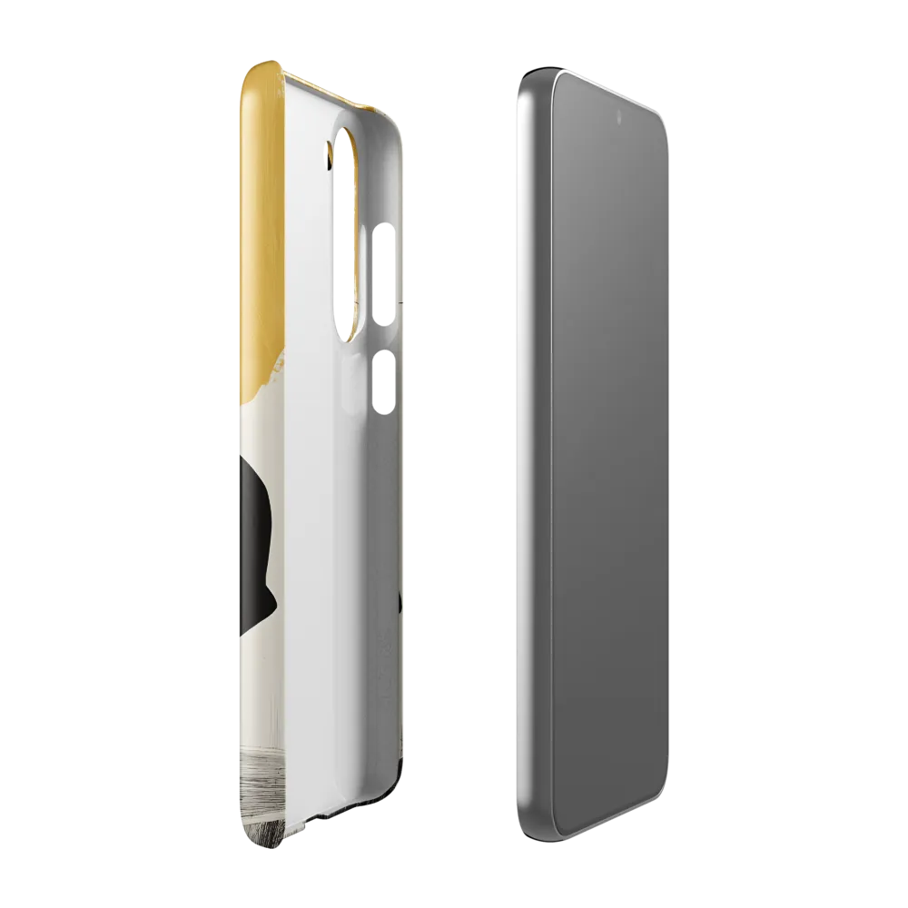 Golden Serenity: A Minimalist Portrait