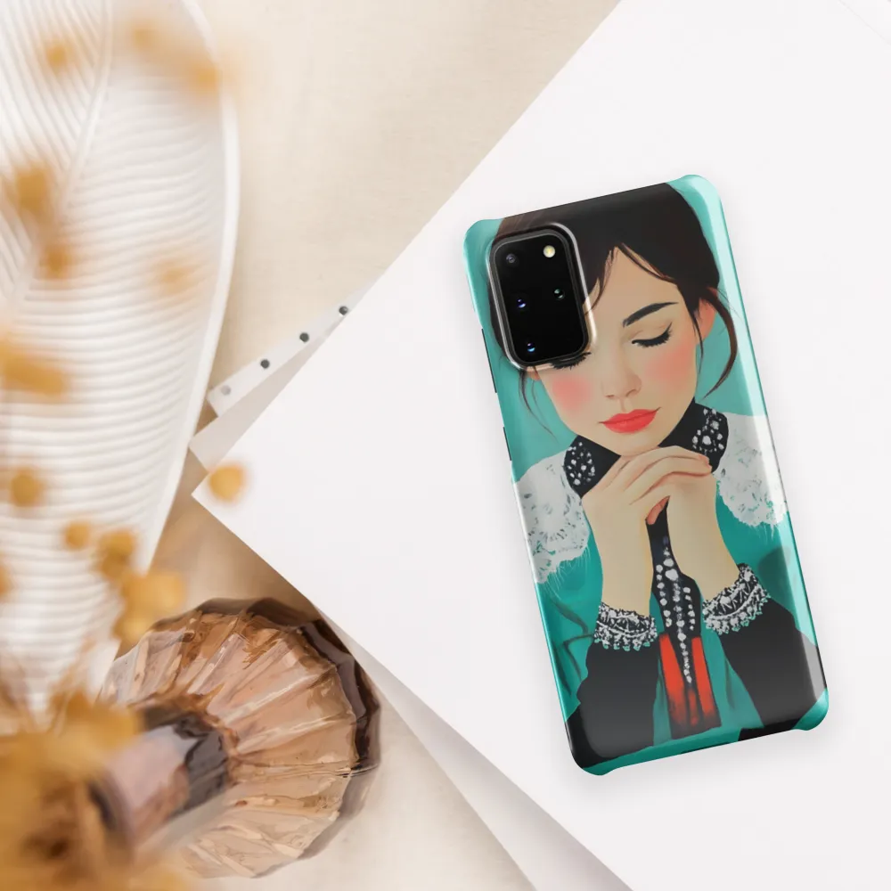 Serenity in Turquoise | Phone Case |  S20 Plus | Snap Case | Glossy