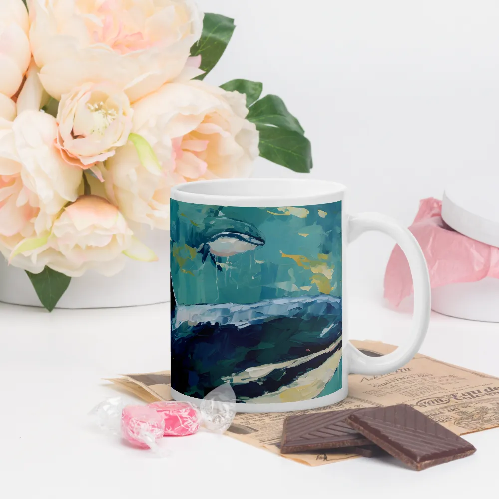 Harmony of the Ocean: Whales in Motion | Mugs | Multiple Sizes & Colors